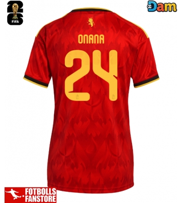 Belgien Amadou Onana #24 Hemmatröja Dam VM 2026 Kortärmad